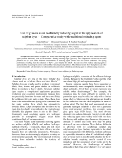 Use of glucose as an ecofriendly reducing sugar in the