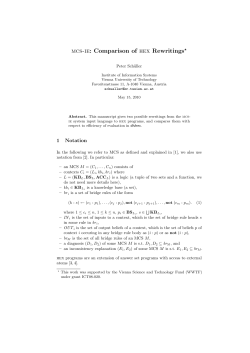 mcs-ie: Comparison of hex Rewritings