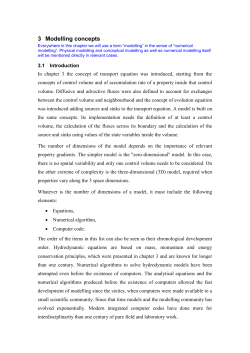 3 Modelling concepts