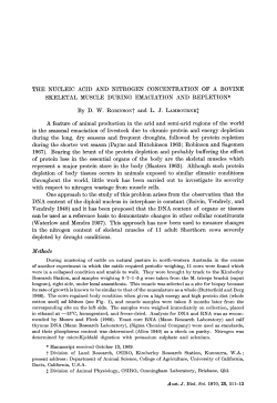 THE NUCLEIC ACID AND NITROGEN CONCENTRATION OF A
