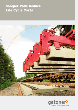 Brochure Sleeper Pads Reduce Life Cycle Costs EN