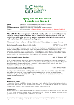 Spring 2017 Info Burst Season Design Secrets Revealed