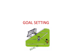 GOAL SETTING