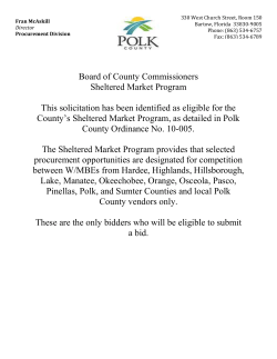 Bid 17-552-SM - Polk County Board of County Commissioners