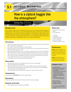 How is a Ziploc Baggie Like the Atmosphere?