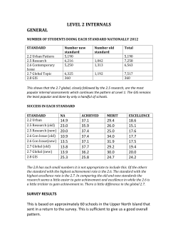 LEVEL 2 INTERNALS - Secondary Social Science Wikispace