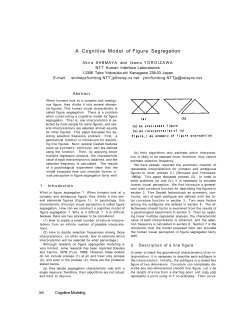 A Cognitive Model of Figure Segregation