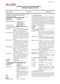 SHIELDING GASES (Ar/CO2)