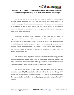 IoT based ICU patients monitoring system using WiFi