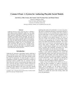 Comme il Faut: A System for Authoring Playable Social Models