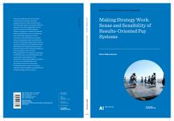 Making Strategy Work: Sense and Sensibility of Results