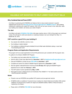 Combined Heat and Power Systems Incentives