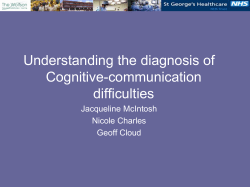 Understanding the diagnosis of Cognitive