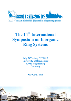 The 14 International Symposium on Inorganic Ring Systems
