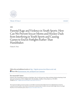 Parental Rage and Violence in Youth Sports