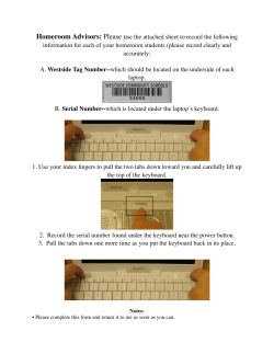 Homeroom Advisors: Please use the attached sheet to record the