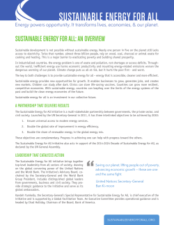 sustainable energy for all