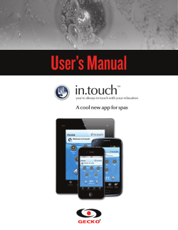 IN.Touch Set-up guide