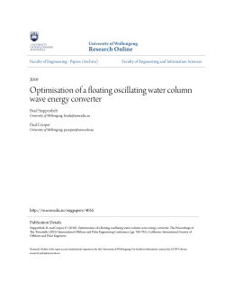 Optimisation of a floating oscillating water column