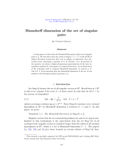 Hausdorff dimension of the set of singular pairs