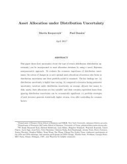 Asset Allocation under Distribution Uncertainty