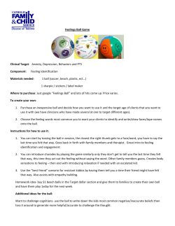 Feelings Ball Game Instructions