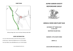 alpine garden society bedfordshire group annual show and plant sale