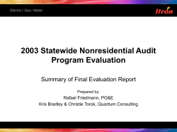 NR Audits (Itron