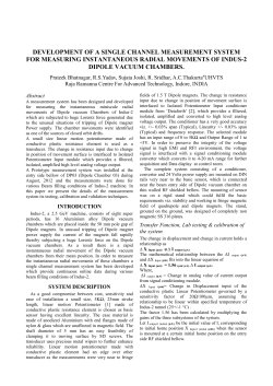 Development of a single channel Measurement system for