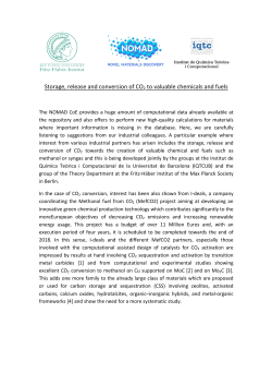 Storage, release and conversion of CO2 to valuable