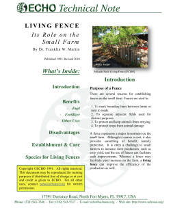 the living fence - doc-developpement