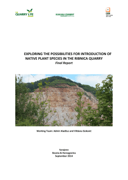 exploring the possibilities for introduction of native plant species in