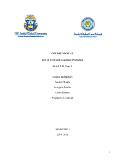 Law of Torts