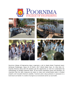 properly and recycled wherever possible. Treatment plants reduce