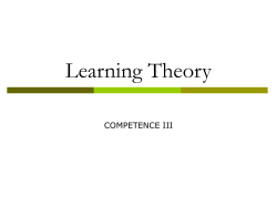 A Brief History of Learning Theory