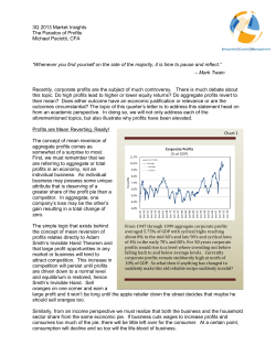 3Q 2013 Market Insights - Integrated Capital Management