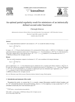 An optimal partial regularity result for minimizers of an