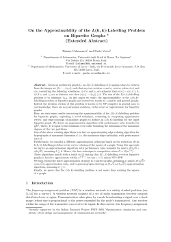On the Approximability of the L(h, k)
