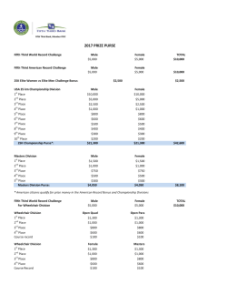 2017 prize purse - Fifth Third River Bank Run