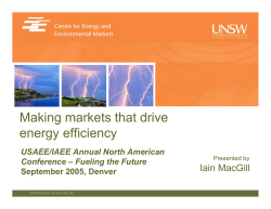 Making markets that drive energy efficiency