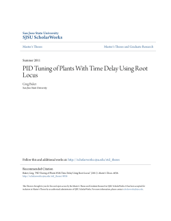 PID Tuning of Plants With Time Delay Using Root Locus