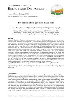 Full Text Article  - International Journal of Energy