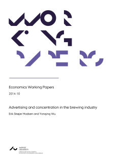 Economics Working Papers Advertising and concentration in the