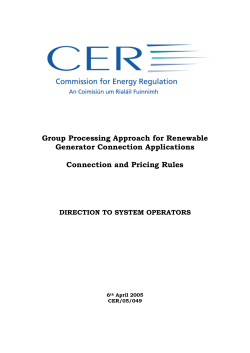 Group Processing Approach for Renewable Generator Connection
