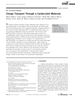 Charge Transport Through a Cardan-Joint Molecule