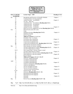 Animal Behavior - Black Hills State University