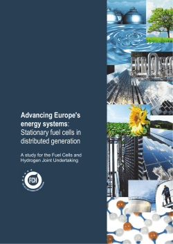 Advancing Europe`s energy systems: stationary fuel cells in