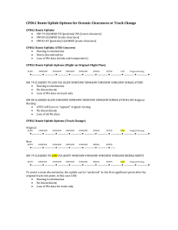 CPDLC Route Uplink Options for Oceanic Clearances or