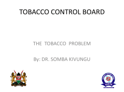 the tobacco problem