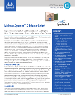 Mellanox Spectrum&trade;-2 Ethernet Switch